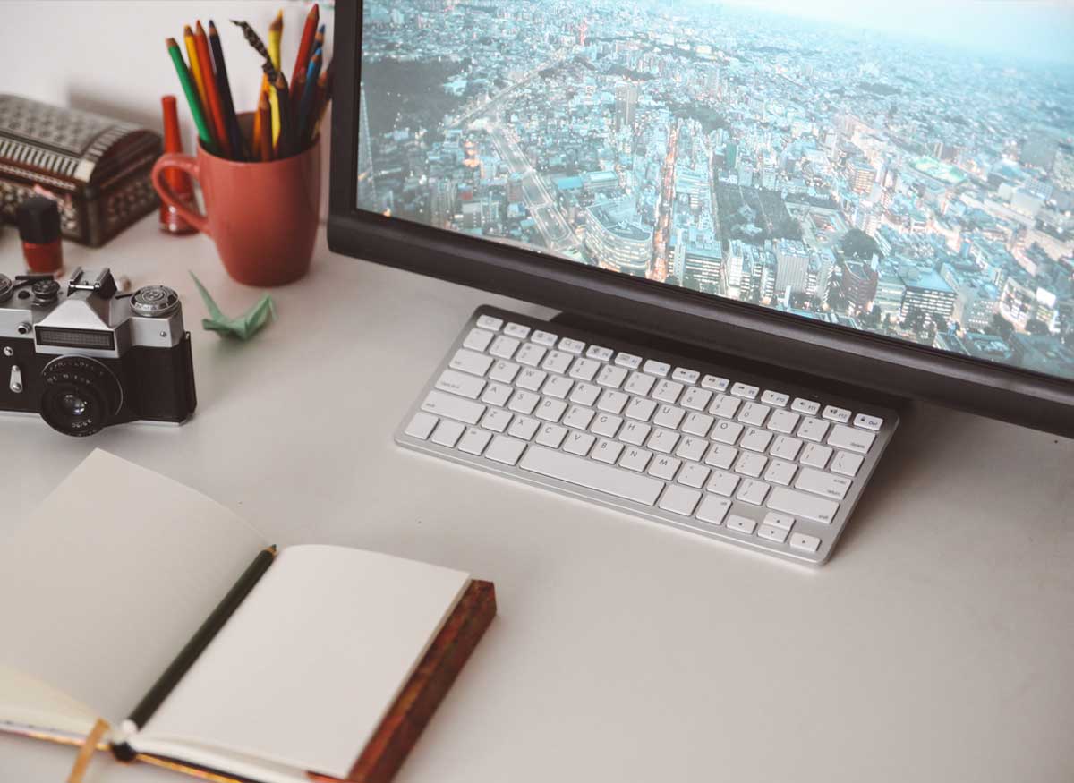 Photo of a computer monitor.