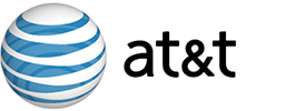 AT&T's logo.
