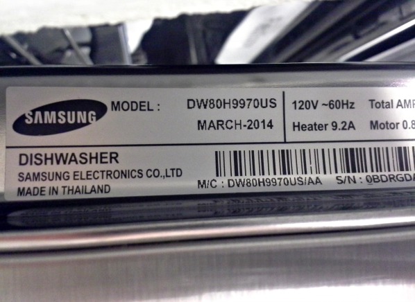 Samsung WaterWall dishwasher manual fails Consumer Reports’ wash test