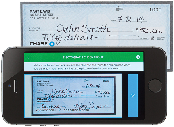 Can a personal check be deposited at an ATM using a prepaid card?