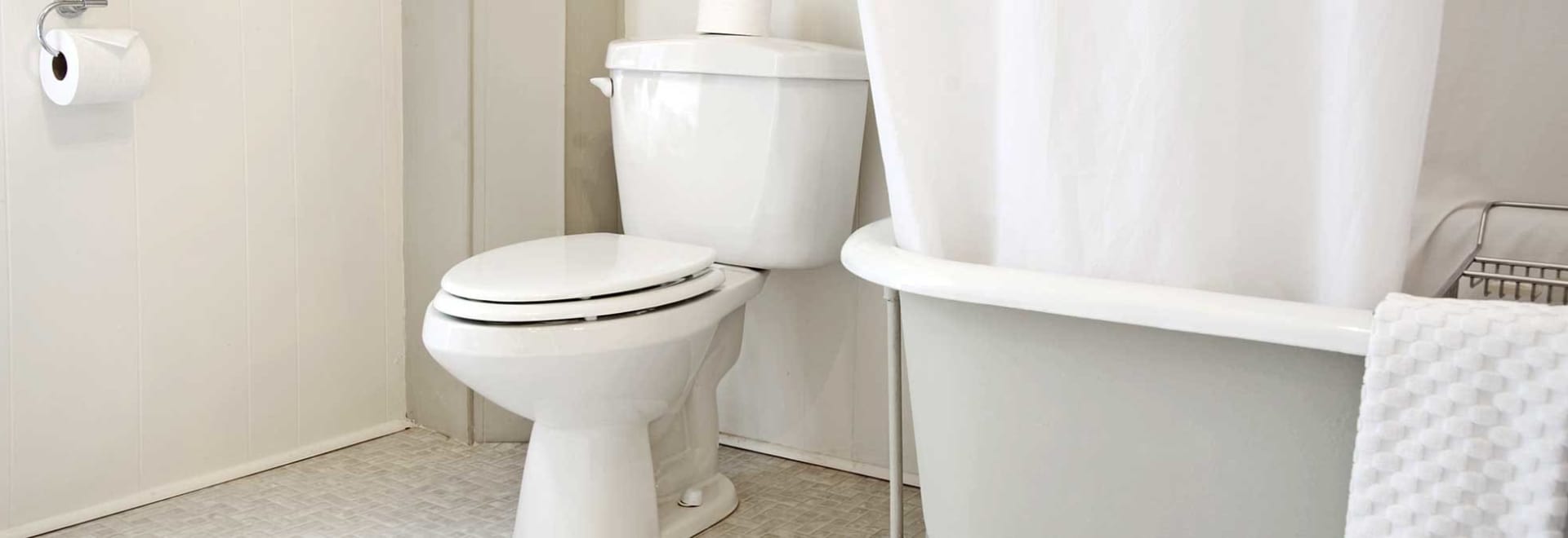 Image of a white toilet