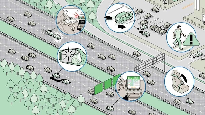 Safety features illustration