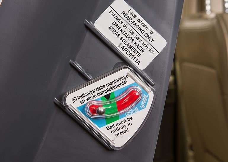 Don't: Incorrectly set recline angle