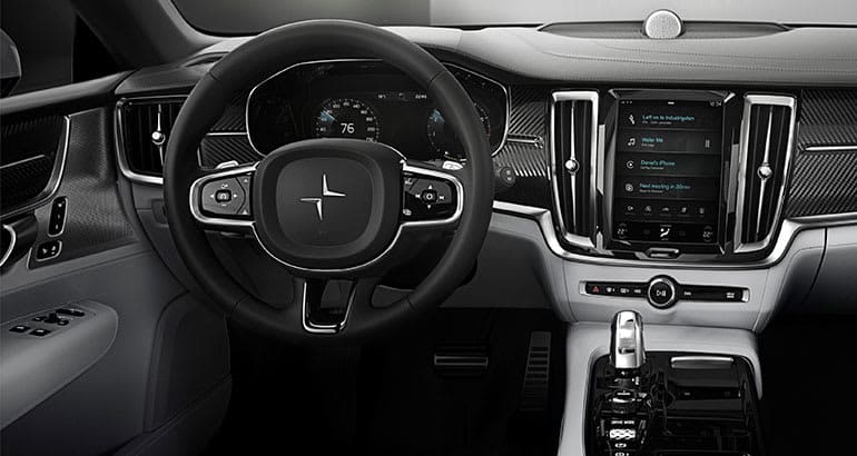 Volvo Polestar 1 electric coupe interior