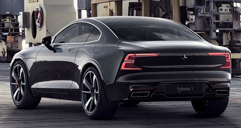 Volvo Polestar 1 electric coupe rear