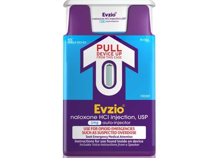 Naloxone comes in two forms: Narcan Nasal Spray and Evzio Auto-Injector.