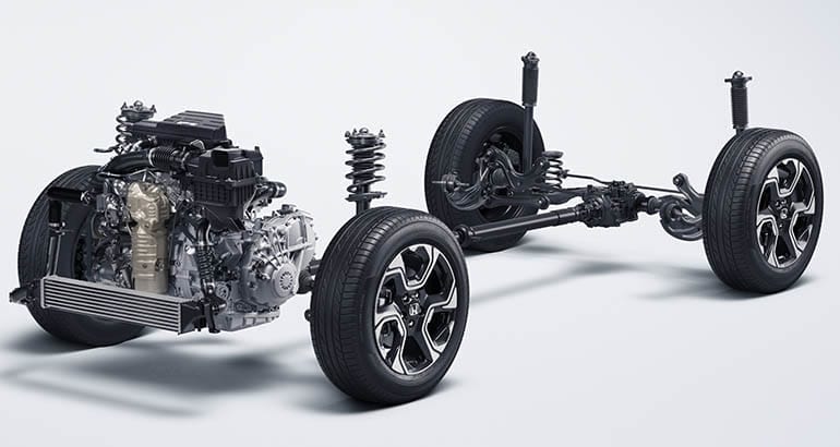 2018 Honda CR-V engine troubles: bare chassis