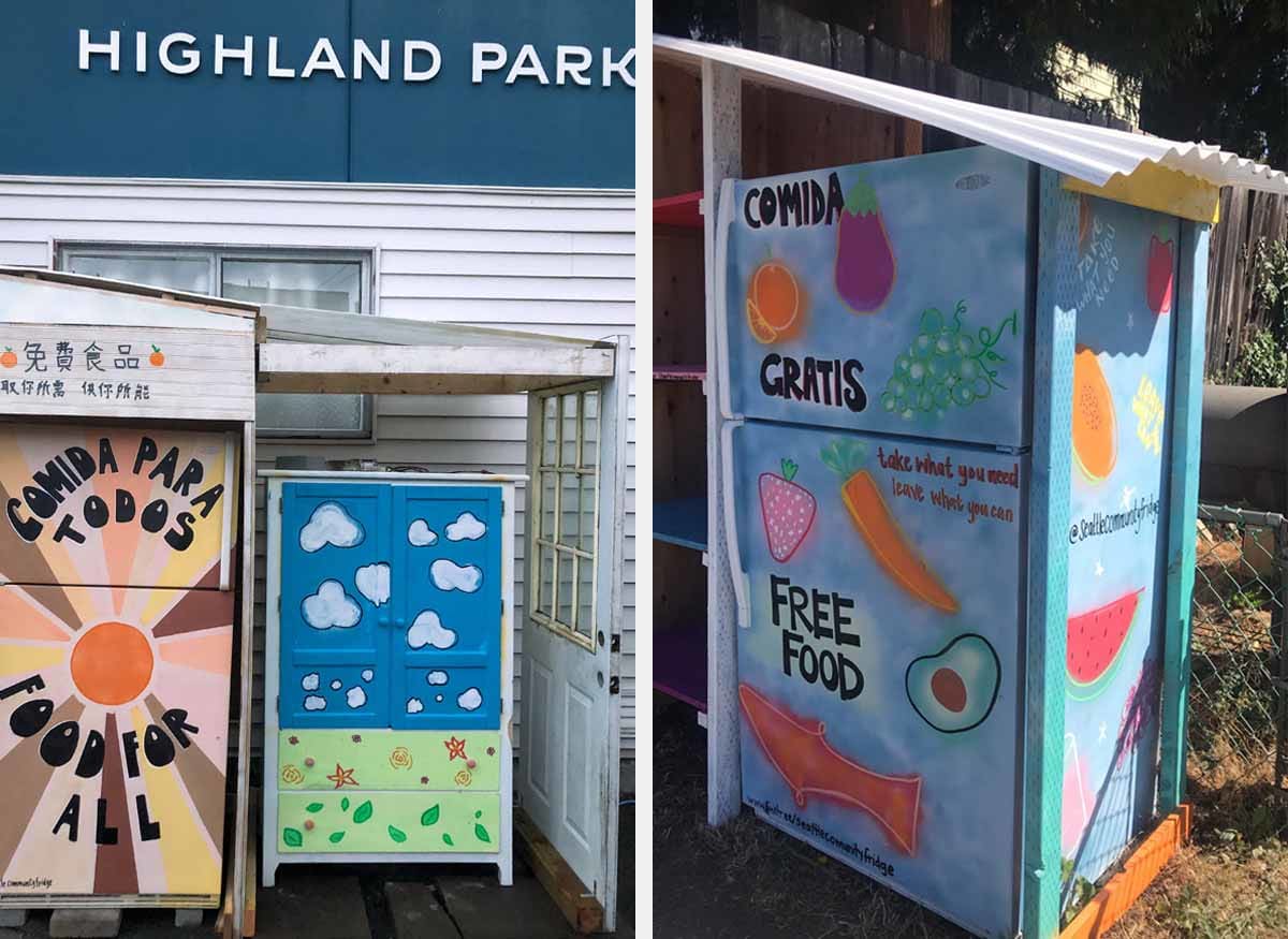 Cómo los refrigeradores comunitarios llamados 'Freedges' en Seattle, WA