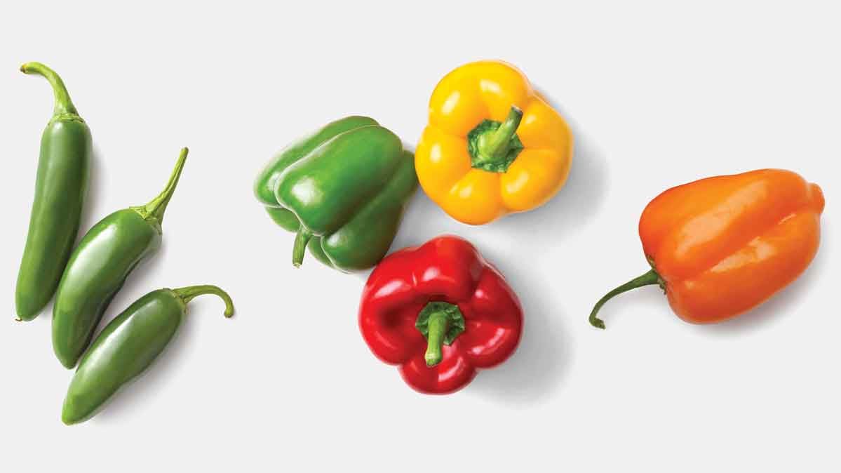 chiles y pimientos