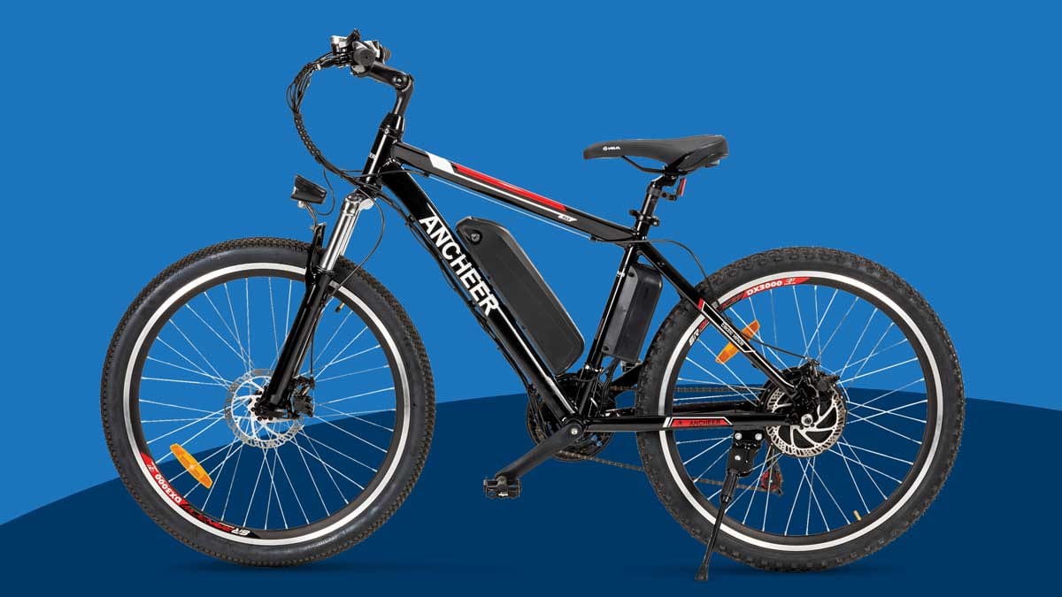 The Ancheer 26-Inch Electric Mountain 500W bicycle.