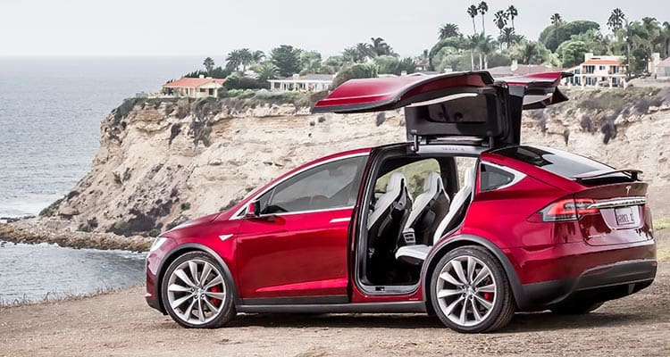 How To Escape From A Tesla Model X Falcon Wing Door That