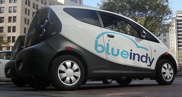 BlueIndy car-sharing vehicle