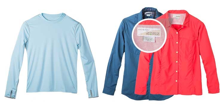 An image of permethrin treated shirts. 