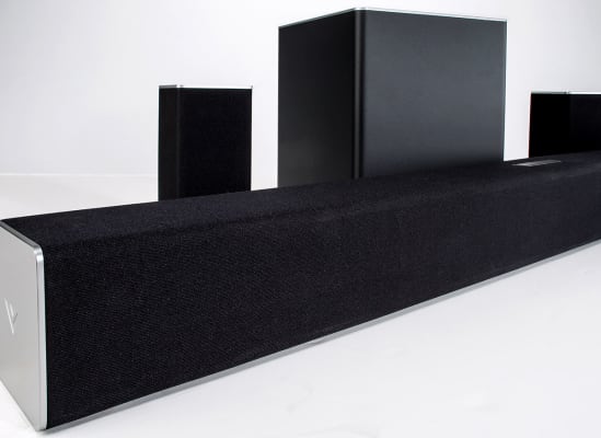 A soundbar with extra speakers.