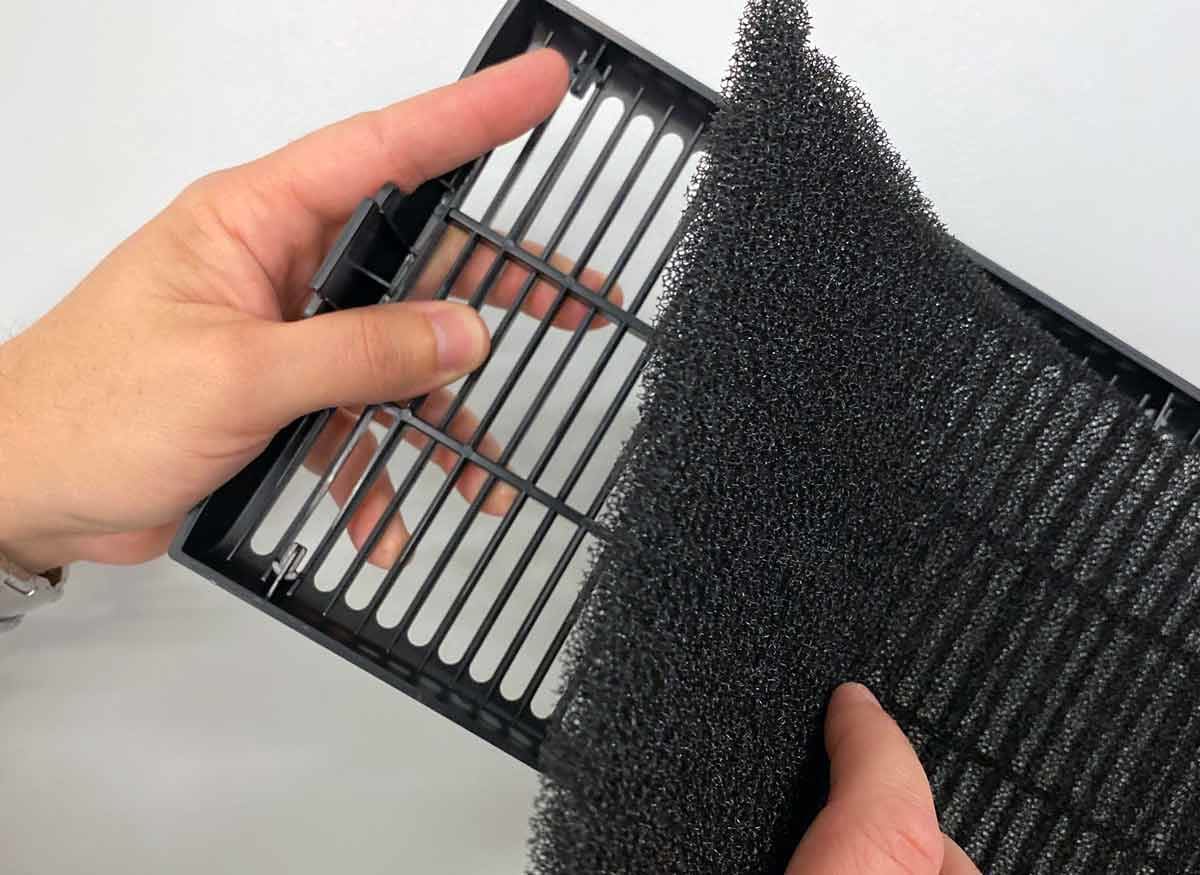 an air purifier's washable pre-filter