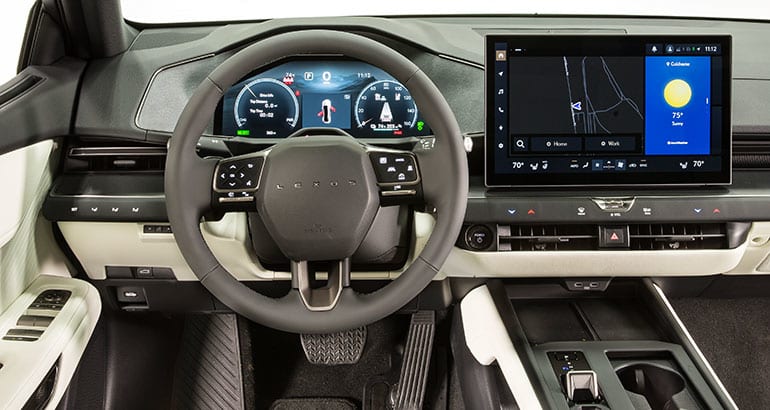 2026 Lexus ES EV test car interior