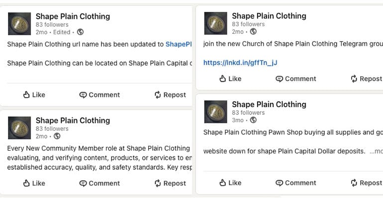 Car buying with AI, Shape Plain Clothing branding screens