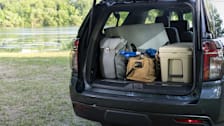 The cargo area of a Chevrolet Suburban