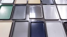 rows of sheet pans on table