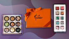 From left to right: Vosges Exotic Truffle Collection, Jacques Torres Assorted Bonbons, and Compartés Signature Truffle Gift Box.
