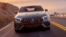 2020 Mercedes-Benz CLA 45 driving along the coast