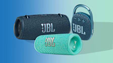 Three JBL speakers