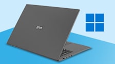 LG Gram 17 Laptop and the Windows logo