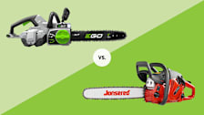 Ego CS1804 and Jonsered CS2245 chainsaws