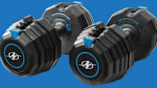 set of NordicTrack Select-A-Weight 55 Lb. Dumbbells