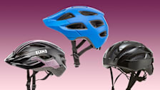 From left: LEM Boulevard Bike Helmet, Bontrager Tyro Bike Helmet, and Bontrager Starvos WaveCel Bike Helmet