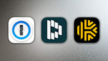 1Password app, Dashlane app, and Keeper app