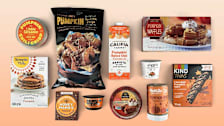 Simple Mills Pumpkin Almond Flour Pancake & Waffle Mix, NuttZo Pumpkin Spice 7 Nut & Seed Butter, Trader Joe’s Pumpkin Tortilla Chips, Trader Joe’s Pumpkin Waffles, Boar’s Head Pumpkin Pie Dessert Hummus, Siggi’s Pumpkin & Spice Yogurt, Kind Chocolate Pumpkin Spice Thins, Califia Farms Pumpkin Spice Oat Barista Blend, Little Sesame Pumpkin Chill Crisp Hummus, Honey Mama’s Pumpkin Spice Cocoa Truffle Bar, Mush Pumpkin Pie overnight oats