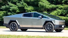 2024 Tesla Cybertruck driving