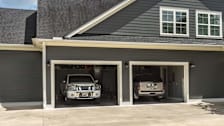 SUV cars parked in an attached home garage