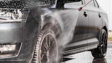 A car being washed