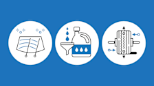 illustrated icons of windshield wipers, oil container and funnel, and tire with alignment marks