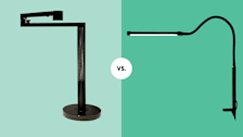 a $650 Dyson Solarcycle Morph™ desk light (Black/Black) desk lamp  and a $20 Voncerus desk lamp