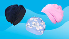 You Go Natural, Copozz, and EverSport swim caps
