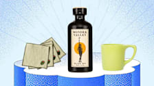 Big Night Olive Party Cocktail Napkins, Wonder Valley Olive Oil, NotNeutral Lino Mug