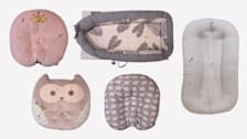 Various types of infant support cushions.