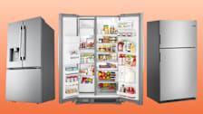 from left: LG LF25H6330S, Whirlpool WRS321SDHZ, Maytag MRT311FFFZ  33-inch wide refrigerators