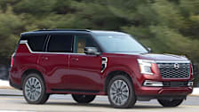 2025 Nissan Armada Platinum Reserve, front, driving