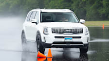 Kia Telluride used for wet handling tire testing