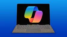 Microsoft Surface Pro - Copilot+ (11th Edition) laptop with the Copilot logo on it's screen.