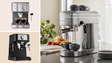 Mr. Coffee Compact Espresso Maker, KitchenAid Semi-Automatic Espresso Maker, 
and De'Longhi Stilosa (EC260BK) Espresso Maker