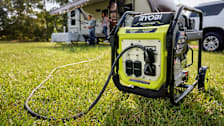 Ryobi RYi4022X inverter generator powering an RV.