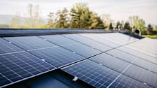 Solar panels installed on a residential roof.