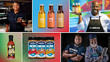 Tyla-Simone Crayton and Sienna sauce, Aubrey Lenyard and Aubsauce, Ed Mitchell and son and True Made bbq rubs