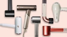 seven hair dryers from brands such as Dyson, Rusk and Shark