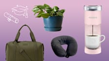 Dagne Dover bag, Keurig coffeemaker, Cloudz travel pillow, Bloomscape plant